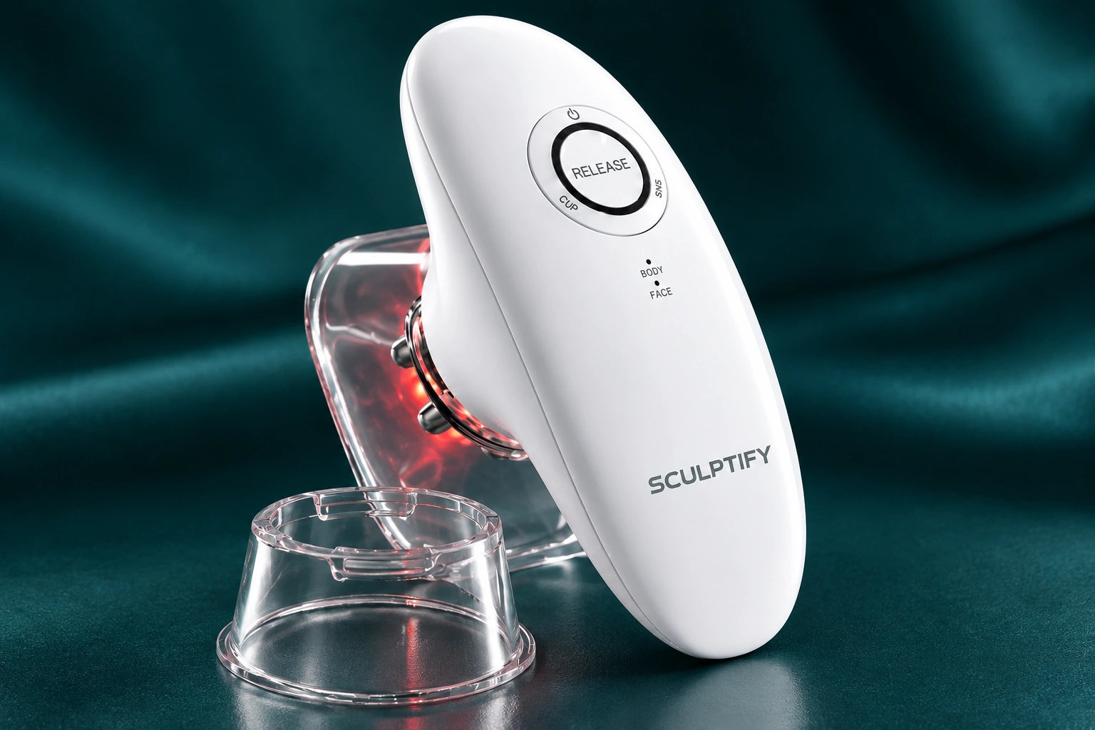Red light within the Sculptify device cup