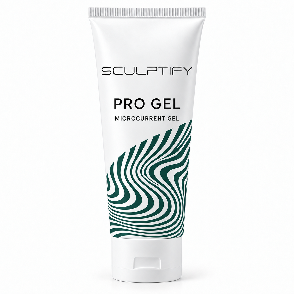 Sculptify Pro Gel white squeeze tube with deep teal contour pattern